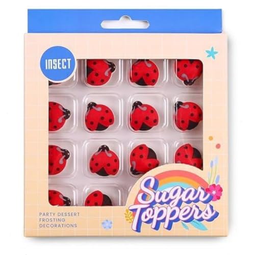 Essbarer Kuchen Decorating 16pcs Marienkäfer streut Kuchen Kekse Dim Sum Eiscreme Donut Perfekt für Feiern Festivals Geburtstage Hochzeiten Essbarer Kuchen Decorating 16pcs Marienkäfer streut Kuchen Kekse Dim Sum Eiscreme Donut Perfekt für Feiern Festivals Geburtstage Hochzeiten von Homipooty