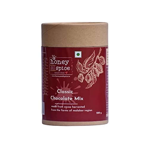 Honey and Spice Classic Hot Chocolate Mix | Enjoy Hot or Cold | Sourced from The Malabar Region | 200 Gm Honey and Spice Classic Hot Chocolate Mix | Enjoy Hot or Cold | Sourced from The Malabar Region | 200 Gm von Honey and Spice