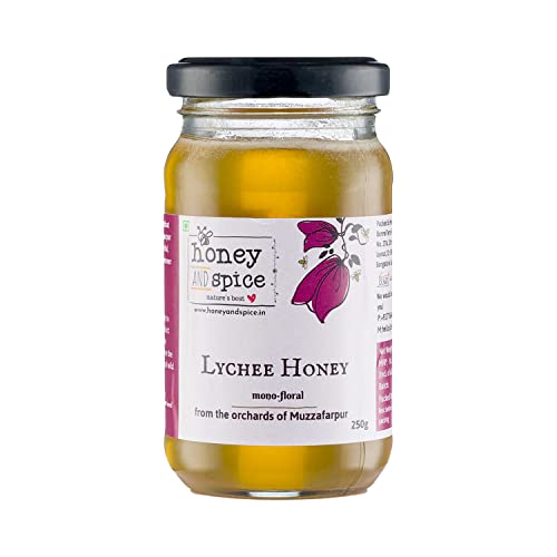Honey and Spice Lychee Honey | Unprocessed Unfiltered Unpasteurized Monofloral | No Added Sugar or Jaggery Honey | Pure Lychee Honey | 250 Gm von Honey and Spice