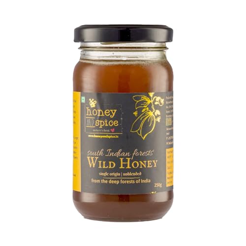 Honey and Spice Pure Raw Wild Honey | Single Origin Unblended Natural & Healthy from South India Forests with No Added Sugar & Preservatives | 250 Gm von Honey and Spice