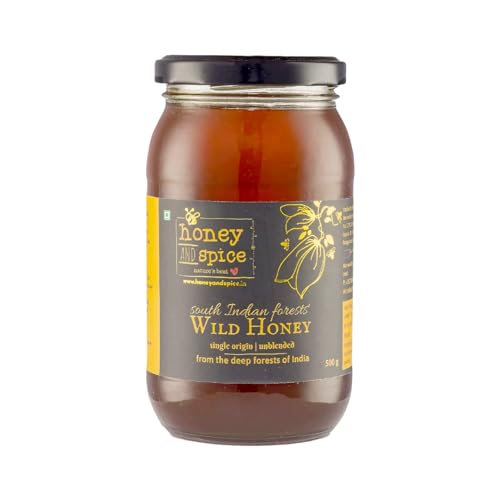 Honey and Spice Pure Raw Wild Honey | Single Origin Unblended Natural & Healthy from South India Forests with No Added Sugar & Preservatives | 500 Gm von Honey and Spice