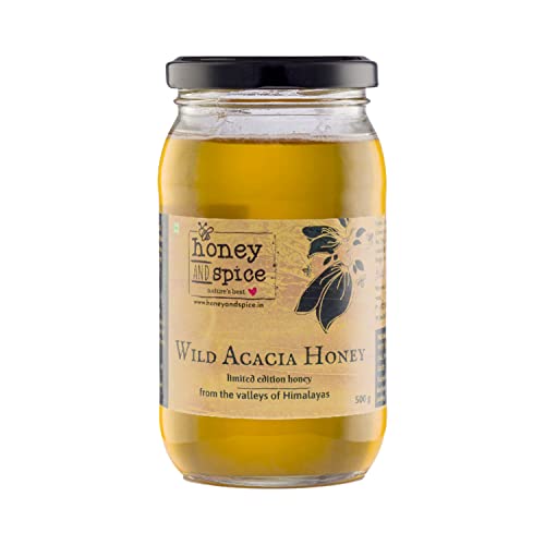 Honey and Spice Wild Acacia Honey | from the Valleys of Himalayas with No Added Sugar & Preservatives | 500 Gm Honey and Spice Wild Acacia Honey | from the Valleys of Himalayas with No Added Sugar & Preservatives | 500 Gm von Honey and Spice