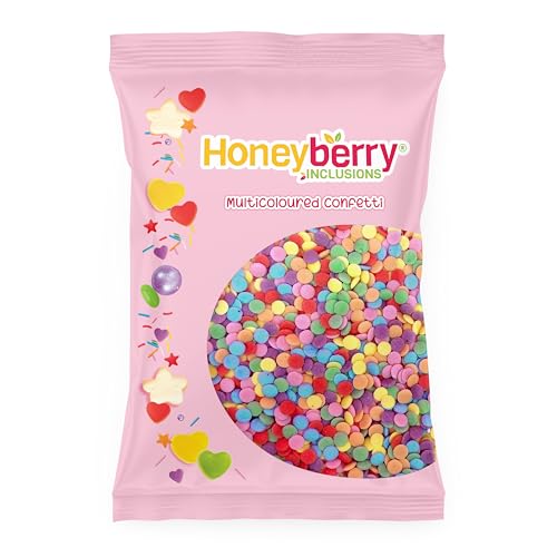 Bunte Konfetti Streusel 55g - Natürliche Essbare Streusel Tortendeko - Streudekor, Zuckerkonfetti, Zuckerstreusel Perfekt zum Verzieren von Kuchen, Cupcakes und Desserts - Hergestellt in der EU Bunte Konfetti Streusel 55g - Natürliche Essbare Streusel Tortendeko - Streudekor, Zuckerkonfetti, Zuckerstreusel Perfekt zum Verzieren von Kuchen, Cupcakes und Desserts - Hergestellt in der EU von Honeyberry