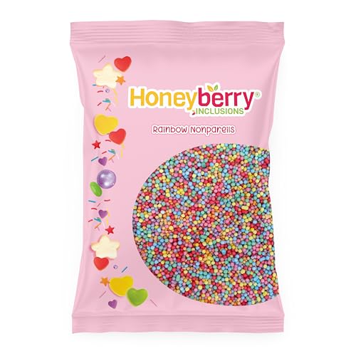 Bunte Nonpareilles 55g - Natürliche Essbare Streusel Tortendeko - Streudekor, Mini Zuckerperlen, Zuckerstreusel Perfekt zum Verzieren von Kuchen, Cupcakes und Desserts - Hergestellt in der EU Bunte Nonpareilles 55g - Natürliche Essbare Streusel Tortendeko - Streudekor, Mini Zuckerperlen, Zuckerstreusel Perfekt zum Verzieren von Kuchen, Cupcakes und Desserts - Hergestellt in der EU von Honeyberry