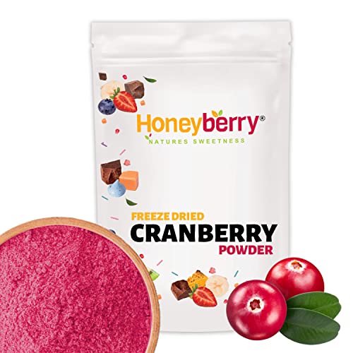 Gefriergetrocknetes Cranberry Pulver 250g - Gefriergetrocknete Früchte Pulver - Cranberry Pulver Gefriergetrocknet zum Backen, Smoothies & Müsli - 100% Natürliches Cranberry Pulver ohne Zusätze Gefriergetrocknetes Cranberry Pulver 250g - Gefriergetrocknete Früchte Pulver - Cranberry Pulver Gefriergetrocknet zum Backen, Smoothies & Müsli - 100% Natürliches Cranberry Pulver ohne Zusätze von Honeyberry