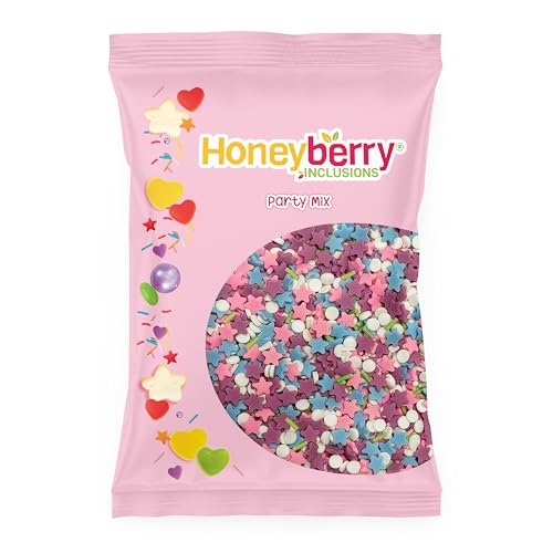 Meerjungfrau Party Streusel 55g - Natürliche Essbare Streusel Tortendeko - Meerjungfrau Geburtstag Streudeko, Zuckerstreusel zum Verzieren von Kuchen, Cupcakes und Desserts – Hergestellt in der EU von Honeyberry