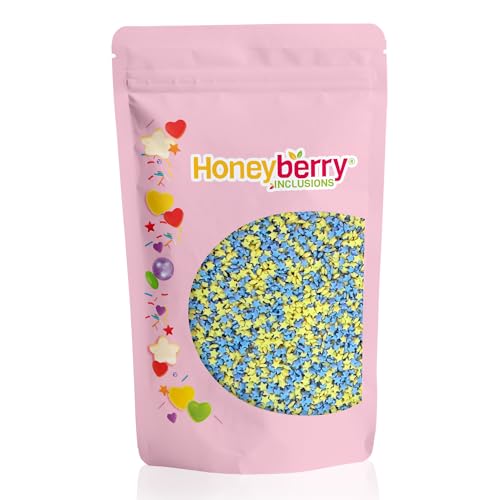 Party-Sterne Streusel 200g - Natürliche Essbare Streusel Tortendeko - Sterne Streudeko, Mini Zuckersterne, Zuckerstreusel Perfekt zum Verzieren von Kuchen, Muffins, Desserts - Hergestellt in der EU Party-Sterne Streusel 200g - Natürliche Essbare Streusel Tortendeko - Sterne Streudeko, Mini Zuckersterne, Zuckerstreusel Perfekt zum Verzieren von Kuchen, Muffins, Desserts - Hergestellt in der EU von Honeyberry