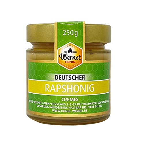 Honig Wernet Traditionsimker im Schwarzwald Deutscher Rapshonig cremig im 250g Glas von Honig-Wernet GmbH