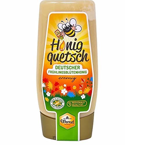 Honig Wernet Traditionsimker im Schwarzwald Honigquetsch - deutscher, cremiger Blütenhonig 350 Gramm von Honig-Wernet GmbH