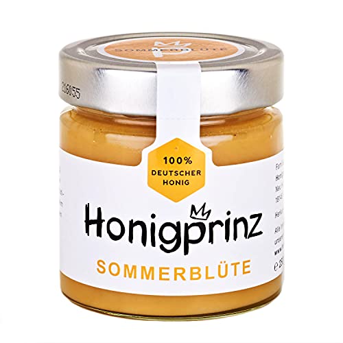 Honig 100% Deutscher Sommerblütenhonig cremig (Sommerblütenhonig 1 x 500g) Honigprinz Deine Familien – Imkerei von Honigprinz