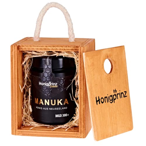 Honigprinz - Manuka Honig MGO 100+, MGO 300+, MGO 400+, zertifiziert aus Neuseeland | Honigprinz Familien – Imkerei (MGO 300+, Geschenkset) Honigprinz - Manuka Honig MGO 100+, MGO 300+, MGO 400+, zertifiziert aus Neuseeland | Honigprinz Familien – Imkerei (MGO 300+, Geschenkset) von Honigprinz