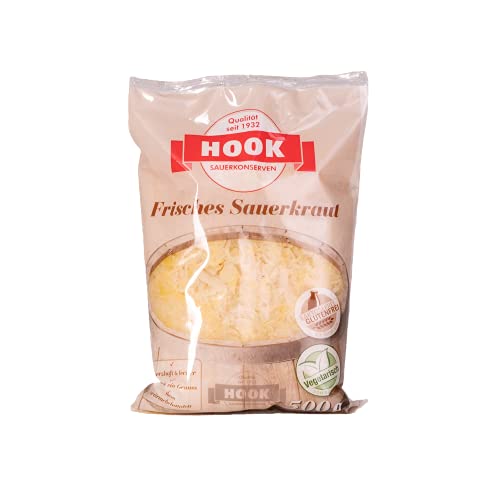 HOOK - Frisches Sauerkraut, 5 x 500 g Beutel von Hook