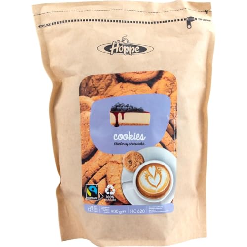 Hoppe Cookies Fairtrade Blueberry Cheesecake Kekse 125 Stk von HOPPE
