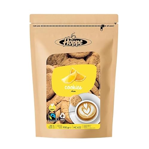 Hoppe Cookies Fairtrade Citrus vegan Kekse 4 x 125 Stk von Hoppe