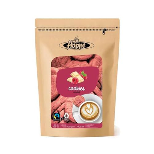 Hoppe Cookies Fairtrade Red Velvet Himbeere Kekse 125 Stk von HOPPE