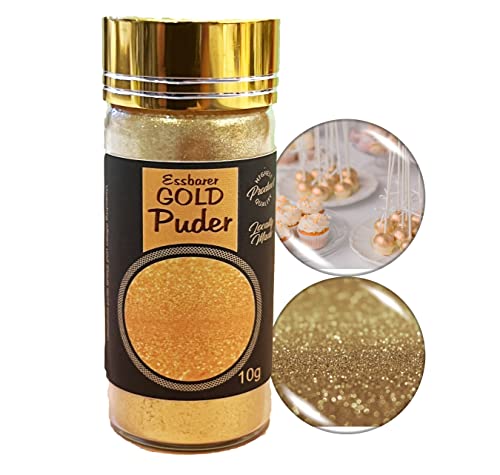 Hopser Food Fun essbarer Gold Glimmer - Goldpulver - Goldstaub zum Backen & Dekorieren von Backkreationen, Muffins, Kuchen, Kekse, Getränke und Torten-Deko Hopser Food Fun essbarer Gold Glimmer - Goldpulver - Goldstaub zum Backen & Dekorieren von Backkreationen, Muffins, Kuchen, Kekse, Getränke und Torten-Deko von Hopser Food Fun