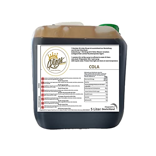 Kings Premium Slush Sirup 5 Liter Geschmack Cola von Hopser Food Fun