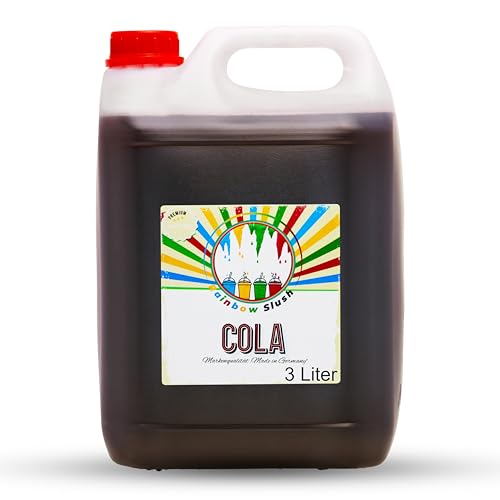 Rainbow Slush Sirup AZO FREI | 3 Liter Kanister | für 18 Liter Slush | Konzentrat für Slushy Maker 1:5 (Cola) von Hopser Food Fun