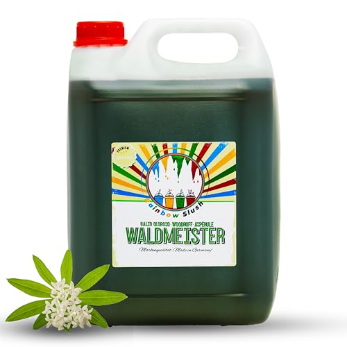Rainbow Slush Sirup AZO und Glycerin Frei | Geschmack Waldmeister | Konzentrat für Slushy Maker Eis Slushmaschinen Eismaschinen Getränke 1:5 von Hopser Food Fun