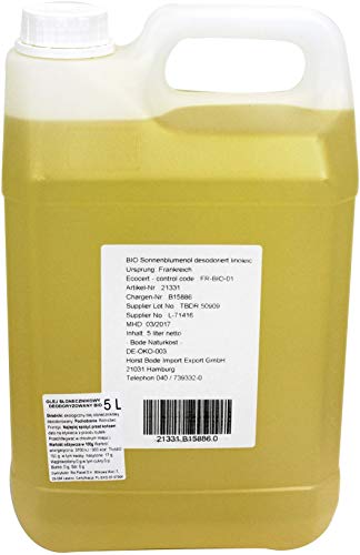 SONNENBLUMENÖL GERUCHLOS BIO 5 L - HORECA von HORECA