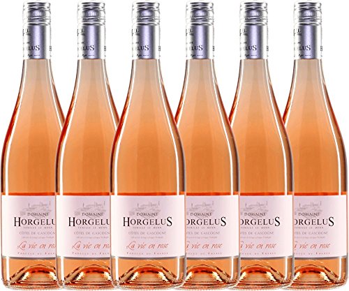 6er Paket - Horgelus Rosé IGP 2018 - Domaine Horgelus | Sommerwein | französischer Rotwein aus der Gascogne | 6 x 0,75 Liter von Horgelus