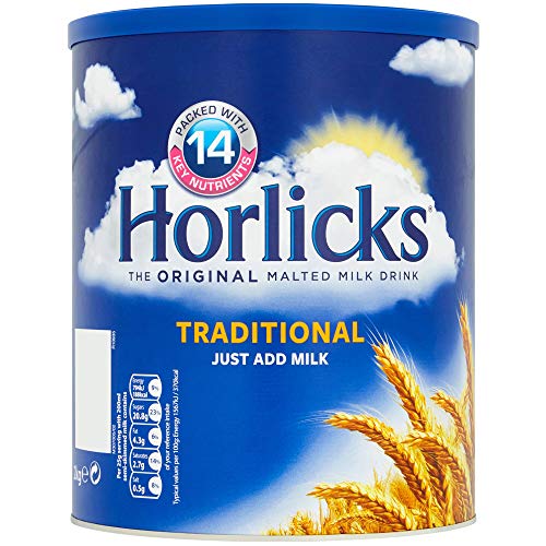 Horlicks Original Malt 2KG - Gerstenmalz, 80 Portionen, Pulver, unflavored, Maltgetränkekonzentrat, 2.18 kg, 2000 g, 1 Stück, 1 Packung von Horlicks