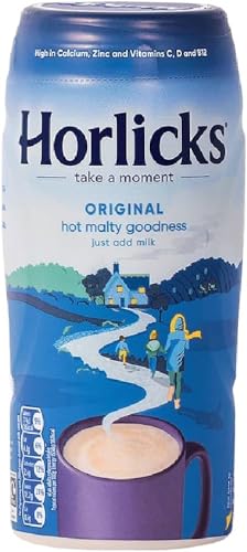 Horlicks Original Malzmilchpulver, Getränkemischung aus England, frei von künstlichen Farbstoffen, Süßungsmitteln und Konservierungsstoffen, 400 g (6 Stück) von Horlicks