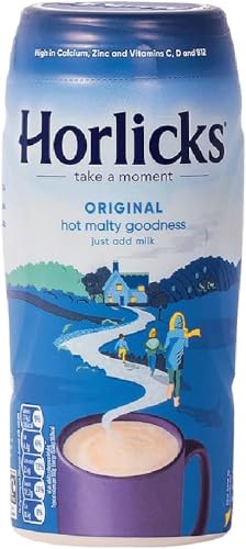 Horlicks Original Malzmilchpulver, Getränkemischung aus England, frei von künstlichen Farbstoffen, Süßstoffen und Konservierungsstoffen, 500 g (6 Stück) von Horlicks