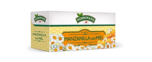 Hornimans Manzanilla con miel - Kamille mit Honig 100% Natural 25 Teebeuteln 35 g von Hornimans
