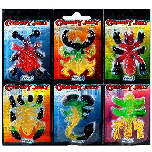 Horror-Shop Vidal Creepy Jelly Insekten aus Fruchtgummi 6 Stück Horror-Shop Vidal Creepy Jelly Insekten aus Fruchtgummi 6 Stück von Guoml
