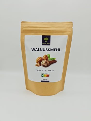 Walnussmehl 500g -by Hortus Verdi-Lebensmittel Fasern - Glutenfrei Walnussmehl- 100% natürlich - vegan-Proteinreich von Hortus Verdi