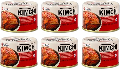 6er-Pack HOSAN Kimchi koreanisch eingelegter Kohl/KIM CHI / [ 6 x 160g ] Kimchee von HOSAN