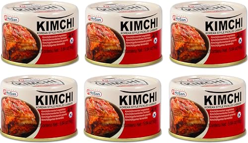 [ 6x 160g ] HOSAN Kimchi koreanisch eingelegter Kohl / KIM CHI / Kimchee von HOSAN