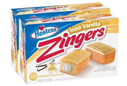 Hostess Zingers Vanilla Cakes 10 Cakes (2 Boxes) von Hostess