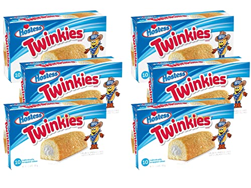 Twinkies 6 Pack - 6 Full Boxes - 60 Cakes von Hostess