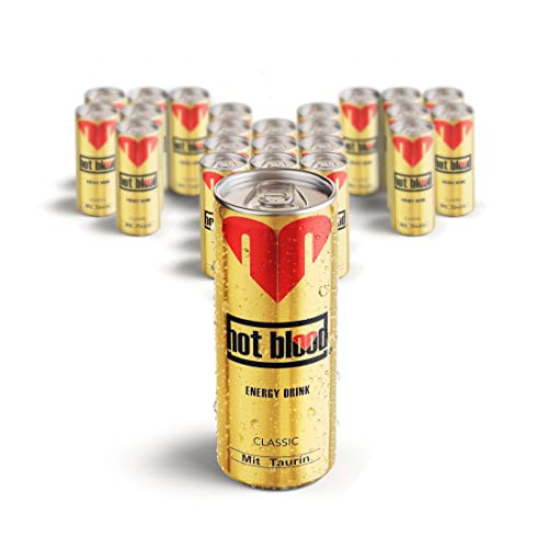Hot Blood Energy Drink, 24er Pack, inkl. Pfand EINWEG (24 x 250 ml) von Hot Blood