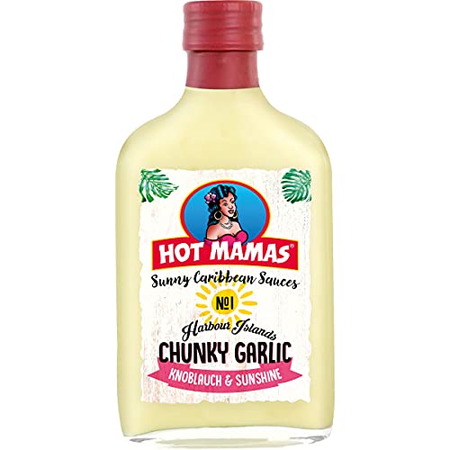 HOT MAMAS Sunny Caribbean Chunky Garlic Sauce Knoblauchsoße 195ml von Hot Mamas