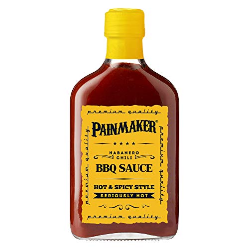 Painmaker BBQ Sauce - GELB mit Habanero Chili Hot & Spicy 195ml von Hot Mamas