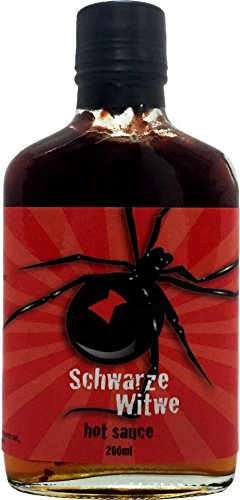 Schwarze Witwe Hot Sauce 229 000 Scoville - Black Widow - 200 ml von LZBBD