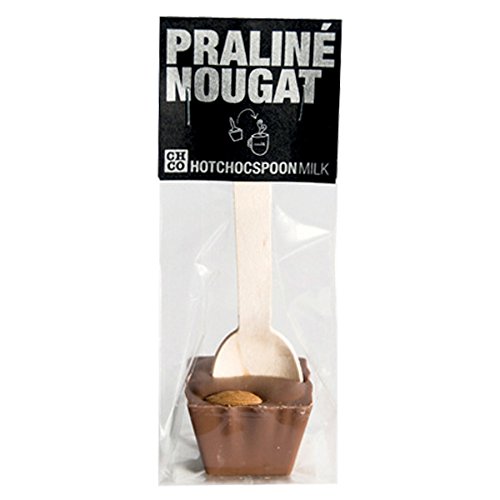 Hotchocspoon Handgemachter "Praliné Nougat" Schokoladen Würfel, 50 g von Hotchocspoon