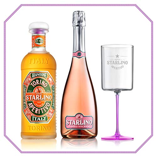 Starlino Orange & Sparkling Moscato Spritz Drink Set 2x0,75l plus Glas von Hotel Starlino