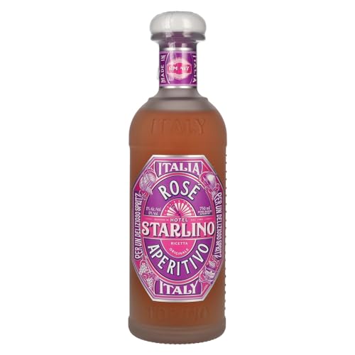 Starlino Rosé Aperitivo 17% Vol Alkohol - fruchtiger italienischer Wein Aperitif aus Pink Grapefruits - für den perfekten Spritz Drink (1 x 0,75l Flasche) von Hotel Starlino
