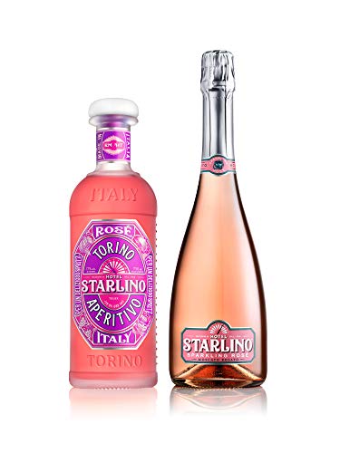 Starlino Rosé & Sparkling Moscato Set (2x0,75l Flaschen) - Italienisches Aperitif-Set für den perfekten Spritz Drink zur Party oder als Geschenk für Freunde von Hotel Starlino