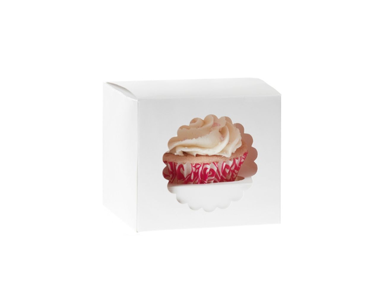 Cupcake Box für 1 Cupcake weiß 3 Stück von House of Marie