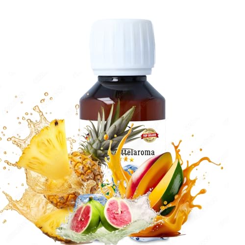 Ananas Mango Guave Konzentrat Drops konzentriertes Aroma Lebensmittelaroma Intensives Aroma zum Backen in Lebensmitteln & Getränken, für Diffuser Vernebler Nebelmaschinen Wassersprudler uvm. (30 ml) von House of Vape
