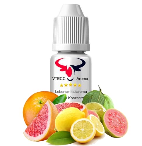 Grapefruit Citrus Guave Lebensmittelaroma Aroma zum Backen in Lebensmitteln & Getränken, für Diffuser Vernebler Nebelmaschinen Wassersprudler uvm. Konzentrat Drops konzentriertes Aroma (100 ml) von House of Vape