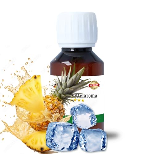 Ice Ananas Konzentrat Drops konzentriertes Aroma Lebensmittelaroma Intensives Aroma zum Backen in Lebensmitteln & Getränken, für Diffuser Vernebler Nebelmaschinen Wassersprudler uvm. (100 ml) (100 ml) von House of Vape