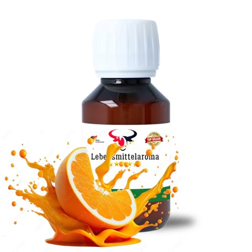 Orange Konzentrat Drops hochkonzentriertes Aroma Lebensmittelaroma Intensives Aroma zum Backen in Lebensmitteln & Getränken, für Diffuser Vernebler Nebelmaschinen Wassersprudler uvm. (100 ml) von House of Vape