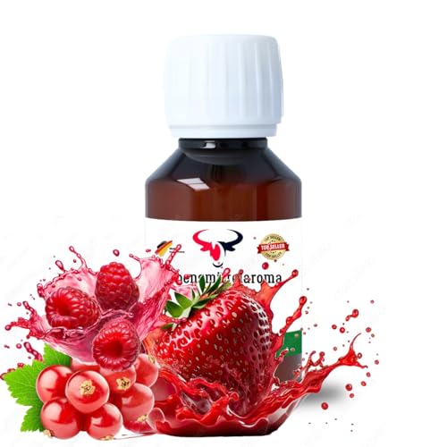 Red Berries Konzentrat Drops hochkonzentriertes Aroma Lebensmittelaroma Intensives Aroma zum Backen in Lebensmitteln & Getränken, für Diffuser Vernebler Nebelmaschinen Wassersprudler uvm. (100 ml) von House of Vape