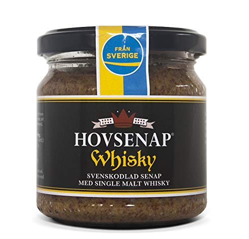 Hovdelikatesser Whisky Senf - stark aus Schweden 185 g (mit 12 Jahre altem Single Malt Whisky) von Hovdelikatesser